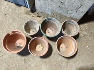 6 Macetas de Barro