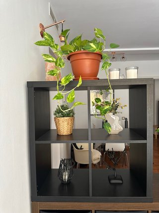 Estantería Kallax Ikea Negra/Marrón