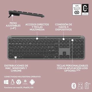 Teclado Logitech Signature Slim K950 Bluetooth