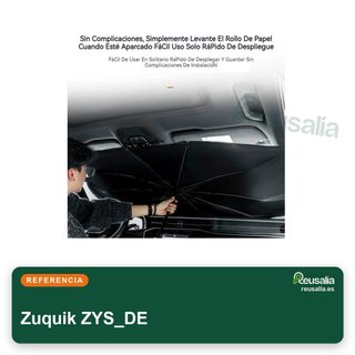 Zuquik parasol coche universal UV 145x79 cm