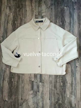 Chaqueta cropped ♡ Zara * talla M