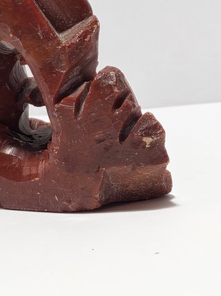 Scultura In Pietra Saponaria Cinese Scimmietta XX