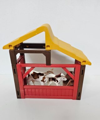Establo Belén Playmobil con Vacas