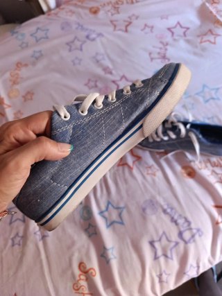 Zapatillas Kustom Azules y Blancas