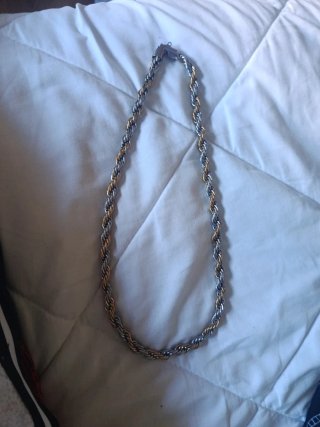 Cadena de Oro Blanco y Oro