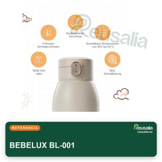 BEBELUX calentador portátil rápido sin BPA