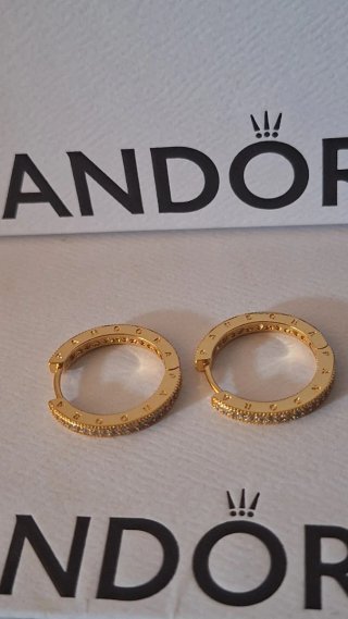 Pendientes de Aro Pandora Dorados