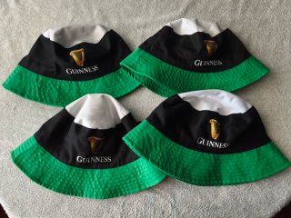 4 Gorros Guinness Negro y Verde