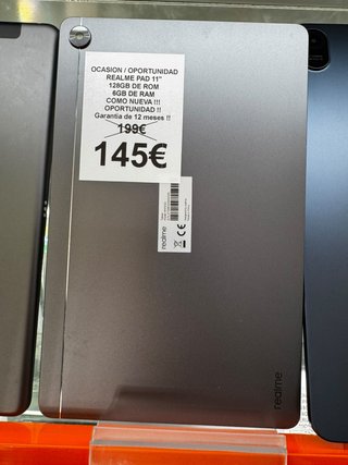 Realme Pad 11 128GB 6GB RAM Plata