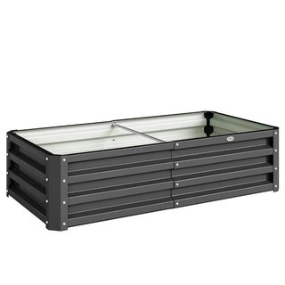 Jardinera Elevada Acero Galvanizado 120x60 Gris