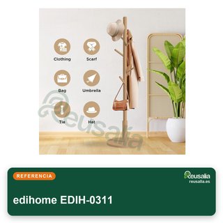 Perchero de madera ajustable 8 ganchos