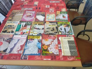 Lote 15 revistas ganchillo vintage de los 80/90