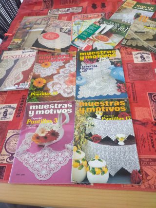 Lote 15 revistas ganchillo vintage de los 80/90