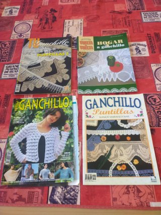 Lote 15 revistas ganchillo vintage de los 80/90