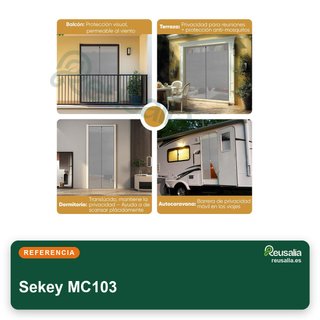 Sekey mosquitera puerta magnetica privacidad