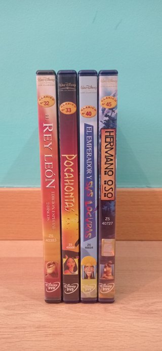 Lote 4 Películas Disney DVD