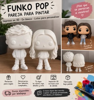 Funko Pop Pareja para Pintar