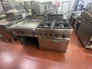 Cocina Industrial con Fry Top Fondo 90