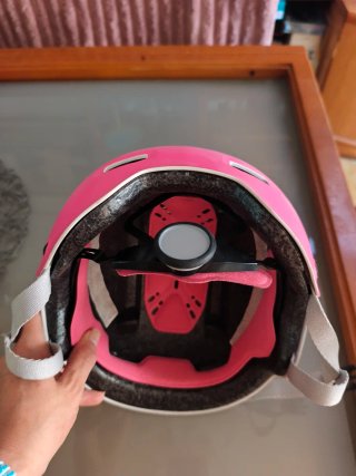 Casco de Bicicleta Blanco y Rosa