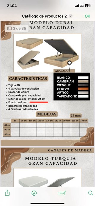 Cama abatible con Cabezl