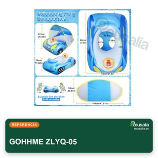 GOHHME flotador bebé coche con asiento