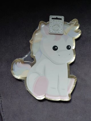 Set de Decoración y Platos Unicornio