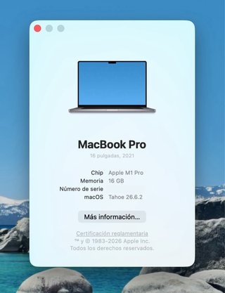 MacBook Pro M1 - 16” - 16GB - 1TB