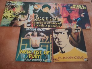 Pack 5 Películas Jackie Chan y Bruce Lee DVD