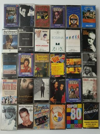 Lote 30 Cintas Cassettes Pop Rock CHOLLO