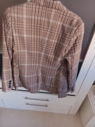 Chaqueta cuadros Bershka talla M
