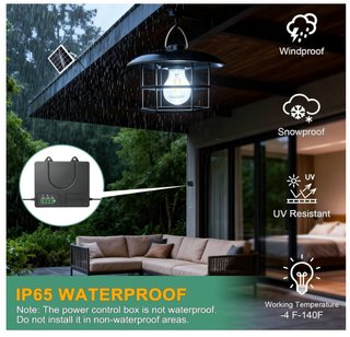Lámpara Solar colgante exterior NUEVA