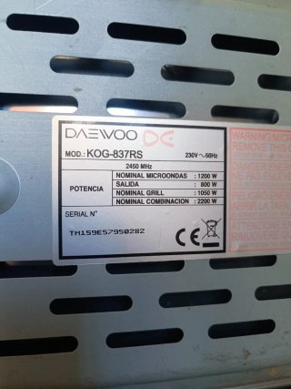 Microondas Daewoo potente