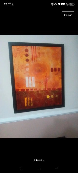 Conjunto de 2 cuadros abstractos