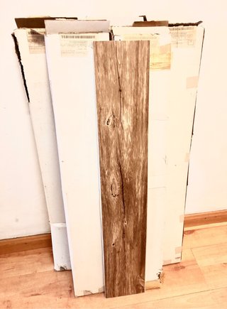 Lote cajas Láminas suelo vinílico adhesivo madera