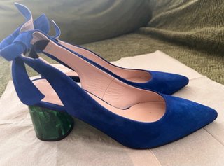 Zapatos Gino Rossi azules y verdes,usan 2 veces