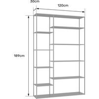 Estantería metálica blanca diseño moderno