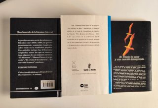 Tres clásicos de la literatura en castellano.