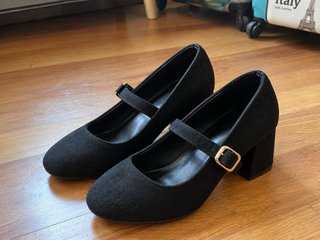 Zapatos Mary Jane Negros T34