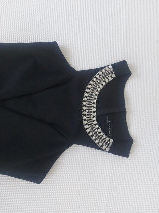 Vestido Fiesta Negro Zara Woman