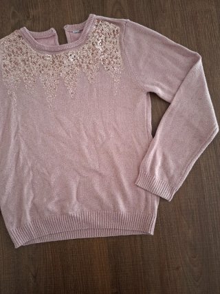 Jersey Rosa con Lentejuelas Talla 5-6 Años