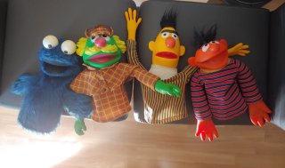 Lote 4 Marionetas Barrio Sésamo Vicma 1976