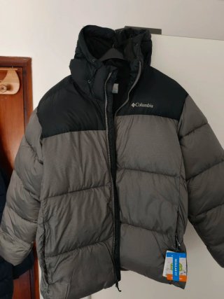 Anorak Columbia Puffect II Gris y Negro