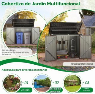 Arcón Armario Caseta Cobertizo 1,5 M2 COSTWAY