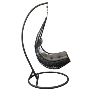 Poltrona Sospesa da Giardino Metallo e Polyrattan