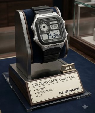 Relógio Casio Original Digital Alarme Cronómetro