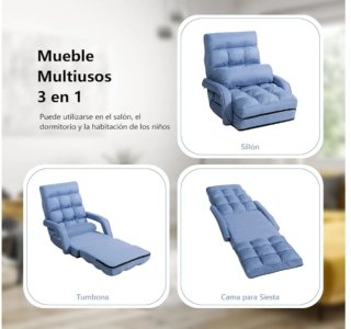 Sofá Cama Plegable Individual Sofá Perezoso Silla