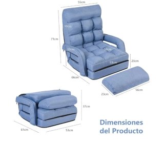 Sofá Cama Plegable Individual Sofá Perezoso Silla