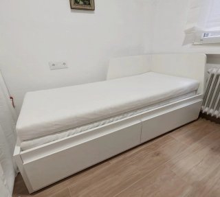 Cama nido doble diván Ikea Flekke blanca