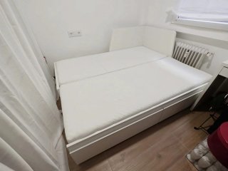 Cama nido doble diván Ikea Flekke blanca