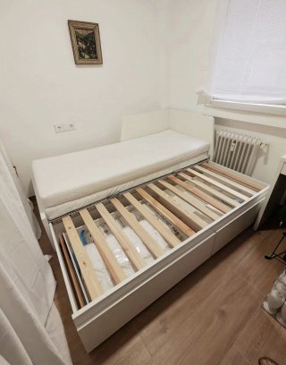 Cama nido doble diván Ikea Flekke blanca